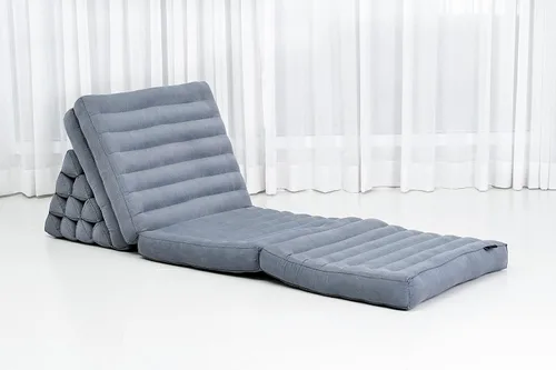 Vista 6 de Leewadee Cómodo Colchón Japonés de Suelo - Cama de Suelo Tailandesa con Cojín Triangular - Colchón Futón - Tapete de Masaje Tailandés XL Extra Cl13