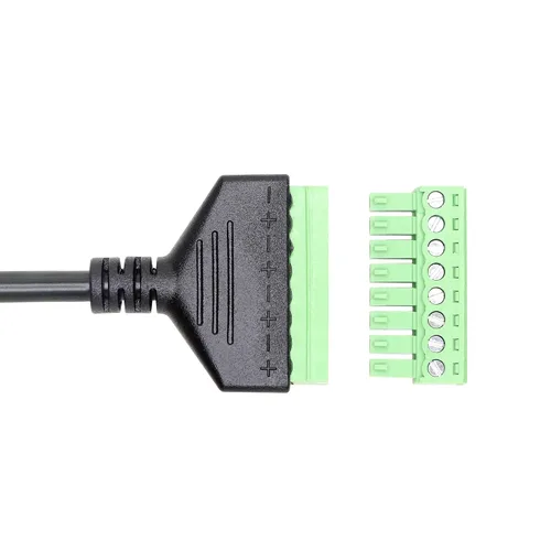 Vista 5 de SinLoon Conector Ethernet RJ45 macho a tornillo de 8 pines, conector de bloque de terminales para Cat7, Cat6, Cat5, Cat5e, Extensor Ethernet CCTV
