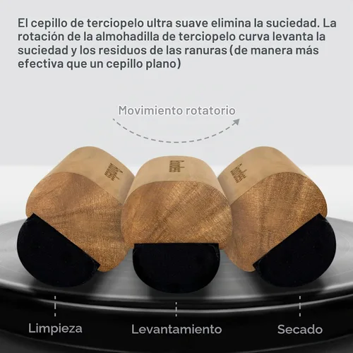 Vista 4 de Boundless Audio Kit de Limpieza de Discos de Vinilo - Kit Limpiador de Vinilo 5 en 1 Incluye Cepillo para Discos, Limpiador de Aguja, Solución