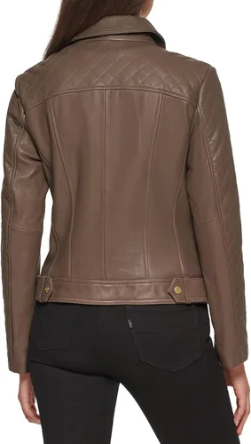 Vista 4 de Cole Haan Diamond Quilt - Chaqueta de piel