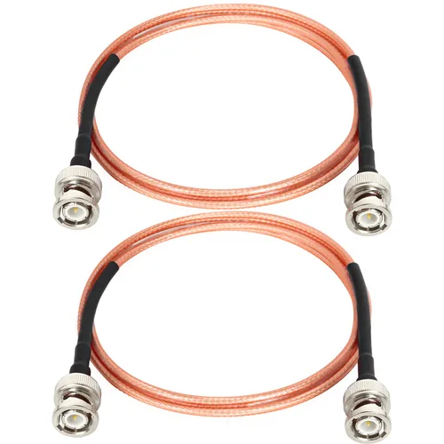 Vista 10 de XRDS -RF Cables BNC 1 pie 2 piezas, Cable BNC macho de 50 ohmios RG316 para antenas de escáneres de antena, radios ham portátiles, etc.