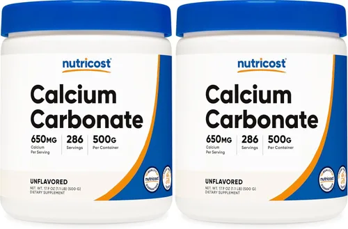 Vista 6 de Nutricost - Polvo de Carbonato de Calcio, 17.6 onzas (500 gramos)