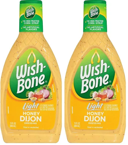 Vista 8 de Wish-Bone Aderezo para ensaladas, mostaza con miel dulce y picante, 15 onzas