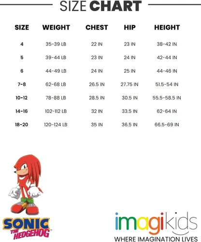 Vista 6 de SEGA Tails Sonic The Hedgehog Knuckles - Sudadera con capucha para niños pequeños y grandes