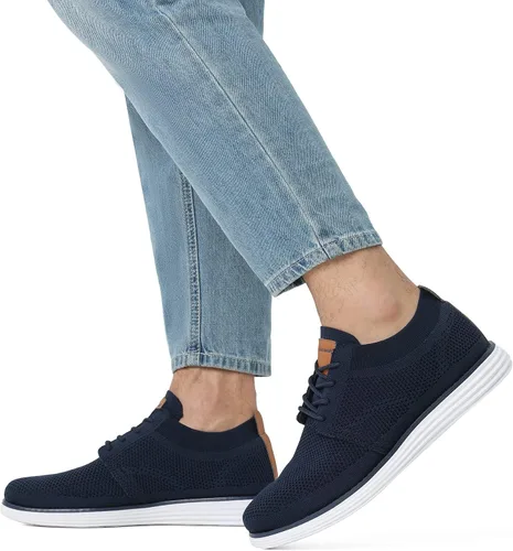Vista 7 de Bruno Marc Zapatillas de malla para hombre Oxfords ligeras
