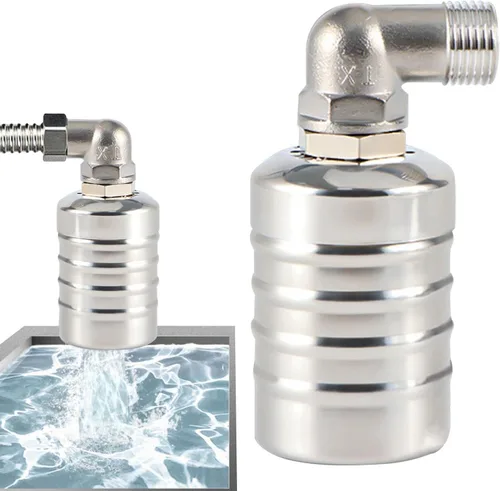 Vista 7 de Válvula de flotador automática de 3/4 "Válvula de control de nivel de agua, válvula de bola de flotador de acero inoxidable 304 Válvula de flotador
