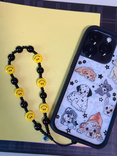 Vista 57 de Drawwind Correa con cuentas para teléfono con pulsera universal, cordón para teléfono celular lindo, pulsera de muñeca con cuentas, cadena de hilo
