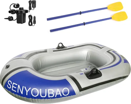 Vista 8 de BESTHLS Barco inflable, piscina y barco inflable del lago