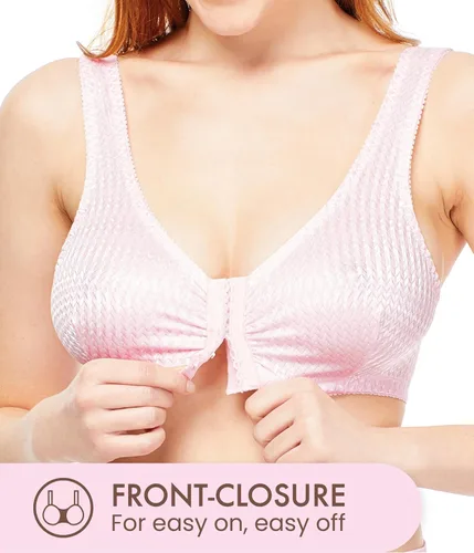 Vista 4 de Carole Martin Brasier de cierre frontal cómodo y completo para mujer, sin varillas
