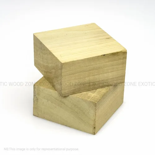 Vista 4 de Exotic Wood Zone Cuenco de madera sin terminar secado al horno, bloques cuadrados de madera dura para entusiastas de la carpintería de bricolaje