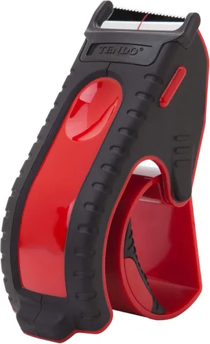 Vista 10 de TENDO Dispensador de cinta de envío resistente, pistola de cinta de embalaje de 2 pulgadas con hoja de cromo inclinada patentada de 10°, hoja Negro