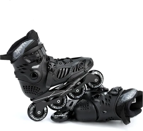 Vista 4 de DHAEY Patines en línea para niñas y niños, patines en línea para niñas, mujeres, adultos, hombres, niñas de 8 a 12 años, patines en línea ajustables
