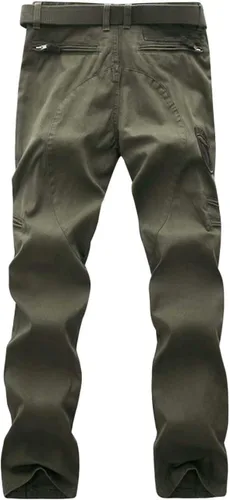 Vista 3 de MAGCOMSEN Pantalones tácticos para hombre, 9 bolsillos, pantalones de carga Ripstop