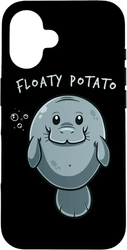 Vista 32 de Flaoty Potato Manatee Funny Manati Manatee Chubby Mermaid Case for iPhone 17