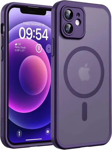 Vista 69 de TOCOL Funda para iPhone 11, compatible con Magsafe, protección completa de cámara, imanes integrados, protección contra caídas, funda translúcida