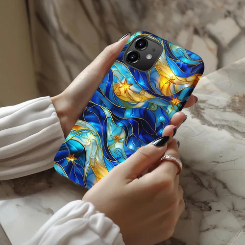 Vista 2 de LUHOURI Funda para iPhone 12 Mini, compatible con carga inalámbrica, doble capa, interior de silicona suave + carcasa exterior dura, bonito diseño