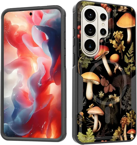 Vista 100 de Funda magnética para Galaxy A16 5G, [compatible con MagSafe] [protección contra caídas de grado militar] Funda resistente a prueba de golpes