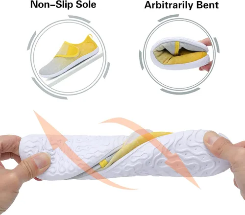 Vista 5 de Lisdwde Zapatos de agua antideslizantes para hombre y mujer, zapatos de natación, deportes de playa, secado rápido, zapatos de calcetín para mujeres