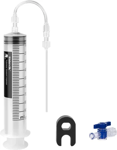 Vista 2 de Thinvik Kit de inyector de sellador sin cámara de 3.5 oz/100ML con herramienta de extracción de núcleo de válvula Presta. Jeringa inyectora