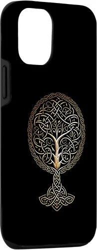 Vista 3 de Funda con nudo celta con símbolo vikingo nórdico para iPhone 15