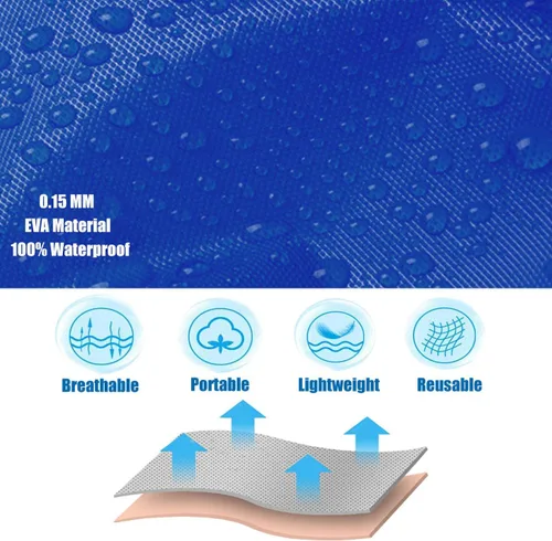 Vista 50 de Chaqueta de lluvia para niños, paquete de 2 ponchos de lluvia para niños, impermeables reutilizables para niños y niñas, impermeable, para exteriores