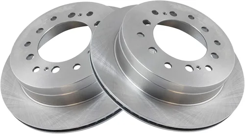 Vista 6 de TRQ Kit de pastillas de freno trasero y rotor, kit químico de freno, pastillas de freno de cerámica compatible con Lexus GX470 Toyota 4Runner