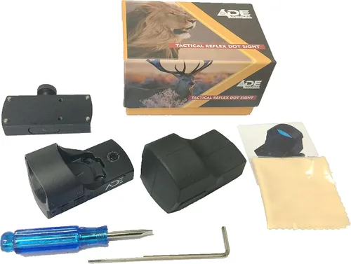 Vista 6 de ADE Advanced Optics RD3 – 011 A-1 Premium Grade 1 x 22 x 33 rojo Dot Sight Individual brillo Up & Down Interruptores