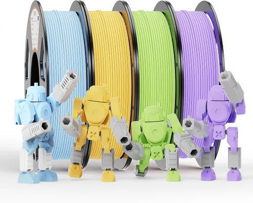 Vista 10 de Paquete de filamento PLA de 0.069 pulgadas, 8 colores vibrantes, apto para Pla Bundle-250gx8-112020006