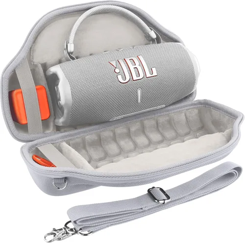 Vista 15 de co2CREA Case for JBL Charge 6 Portable Bluetooth Speaker, Blue Acolchado de espuma de alta densidad, mango reforzado, correa de hombro desmontable
