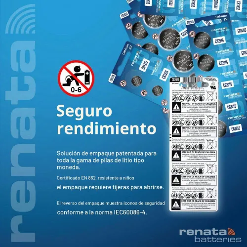 Vista 3 de Renata CR1220 Baterías – Batería de litio de 3 V 1220 (2 unidades)