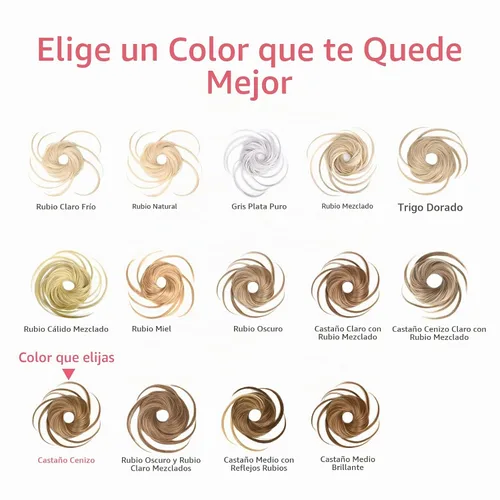 Vista 5 de HOOJIH Pieza de pelo desordenado de moño – Extensiones superlargas despeinadas, cola de caballo ondulada con banda elástica para mujeres y niñas