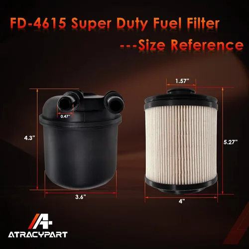 Vista 8 de Separador de agua con filtro de combustible diésel de 6.7 Power-stroke │Reemplazo para motores diésel Ford F250 F350 F450 F550 Super Duty V8