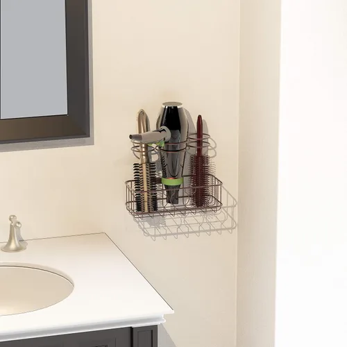 Vista 3 de Simple Houseware secador de pelo y herramientas de estilo organizador