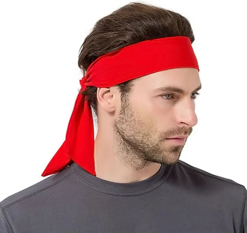 Vista 2 de Diadema deportiva de secado rápido para mujeres y hombres, absorbe la humedad, banda elástica para el sudor, pañuelo para la cabeza, bandana