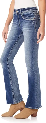 Vista 3 de WallFlower InstaStretch Legendary Jeans con ajuste clásico y corte de bota para mujer
