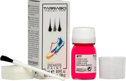 Vista 2 de Tarrago Pintura de cuero para tenis Pintura acrílica para zapatos para tenis, botas, bolsos, monederos mate, flexible, cobertura perfecta Fluor