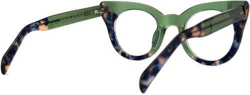 Vista 4 de Zeelool Gafas elegantes con bloqueo de luz azul ojo de gato para mujer, 100% UV400, gafas Godwin OA766129