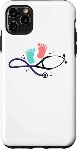 Vista 11 de iPhone 15 Enfermera pediátrica - Disfraz de Doctor White Coat para enfermeras bebé caso