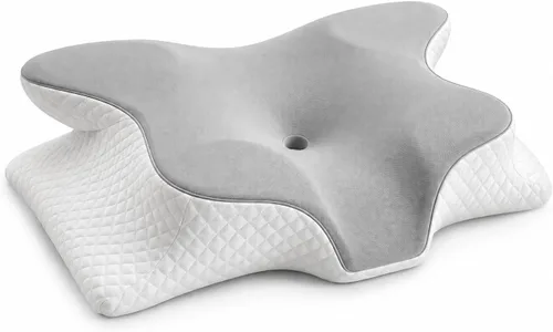 Vista 4 de Almohada CPAP para dormir de lado - Almohada cervical 2-1 para aliviar el dolor, almohada de espuma viscoelástica refrescante