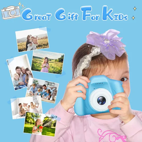 Vista 6 de Cámara para Niños y Niñas, Cámara Digital GPOSY para Niños, Cámara para Niños Pequeños Regalos de Juguete de Navidad y Cumpleaños para Niños de 3 4