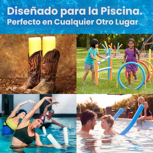Vista 2 de In The Swim Fideos de piscina – Fideos de espuma grandes suaves para mayor flotabilidad – Dispositivo de entrenamiento flotante, ayuda