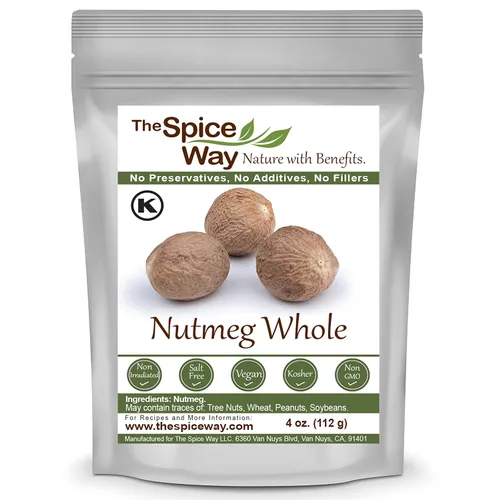 Vista 2 de The Spice Way Nuez moscada entera 4 oz, semillas de apio 8 onzas y fenogreco entero 8 oz