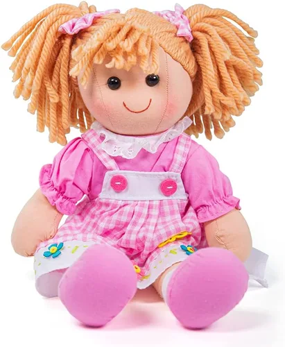 Vista 2 de Bigjigs Toys Ava Doll - Juguete de peluche mediano Ragdoll