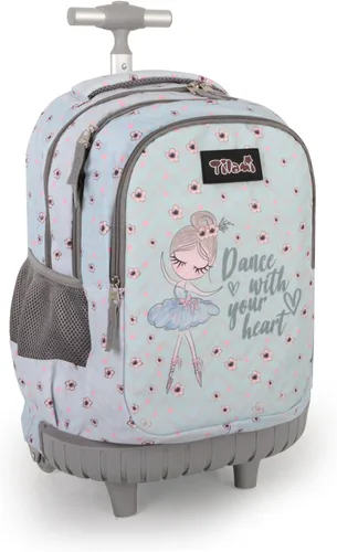 Vista 25 de Tilami Mochila con ruedas para niños y niñas, astronauta