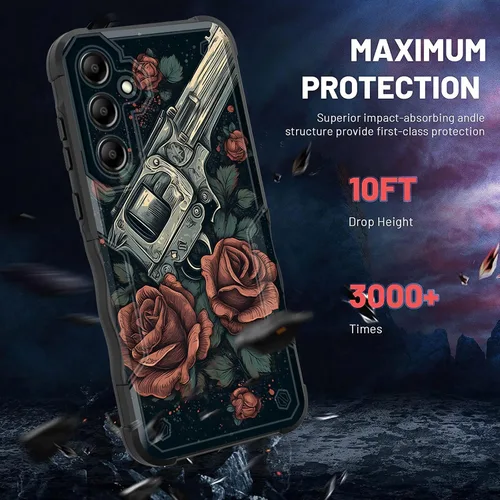 Vista 680 de Funda para Galaxy A14 5G, [Doble Capa][Protección contra Caídas de Grado Militar de 10 Pies] [Antideslizante] Funda Resistente a Prueba de Golpes