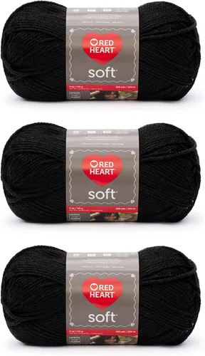 Vista 22 de RED HEART Hilo suave, negro