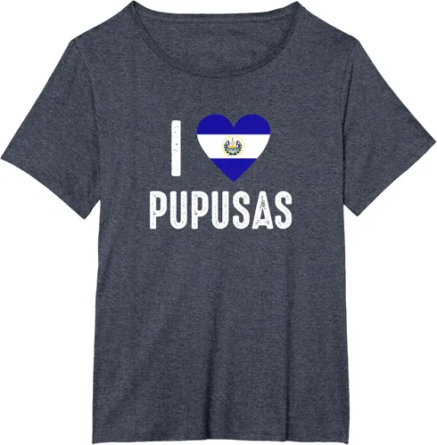 Vista 51 de Camiseta I Love Pupusa from El Salvador