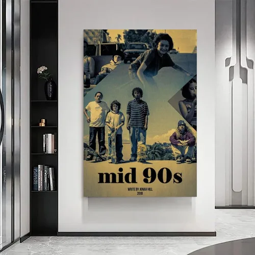 Vista 6 de CLBCIHWFN Póster de mediados de los años 90, película retro de comedia, drama, patinaje, película retro, para habitación, estética y arte de pared