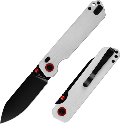Vista 9 de HX OUTDOORS Cuchillo de bolsillo plegable Hyla Negro (All-Black)