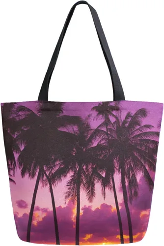 Vista 52 de Chic Funny Cute Pattern Big Handle Extra Large Shoulder Tote Bag for Beach Travel Weekender Gym Grocery Shopping